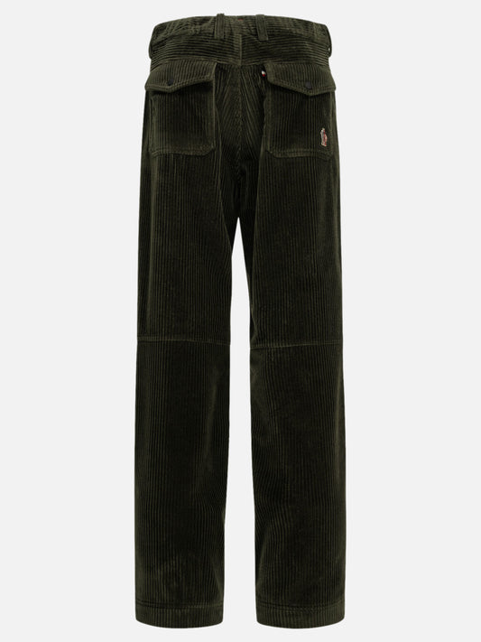 Moncler Grenoble Casual corduroy pants Green