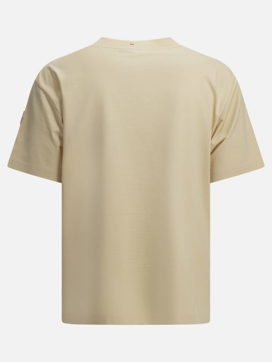 Moncler Grenoble "Mountain Landscape" Crew-Neck T-Shirt Beige