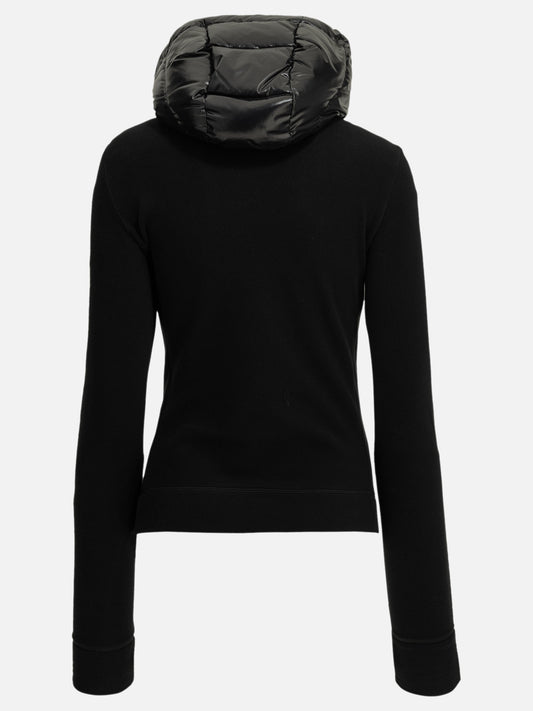 Moncler Grenoble Padded Zip-Up Sweatshirt Black