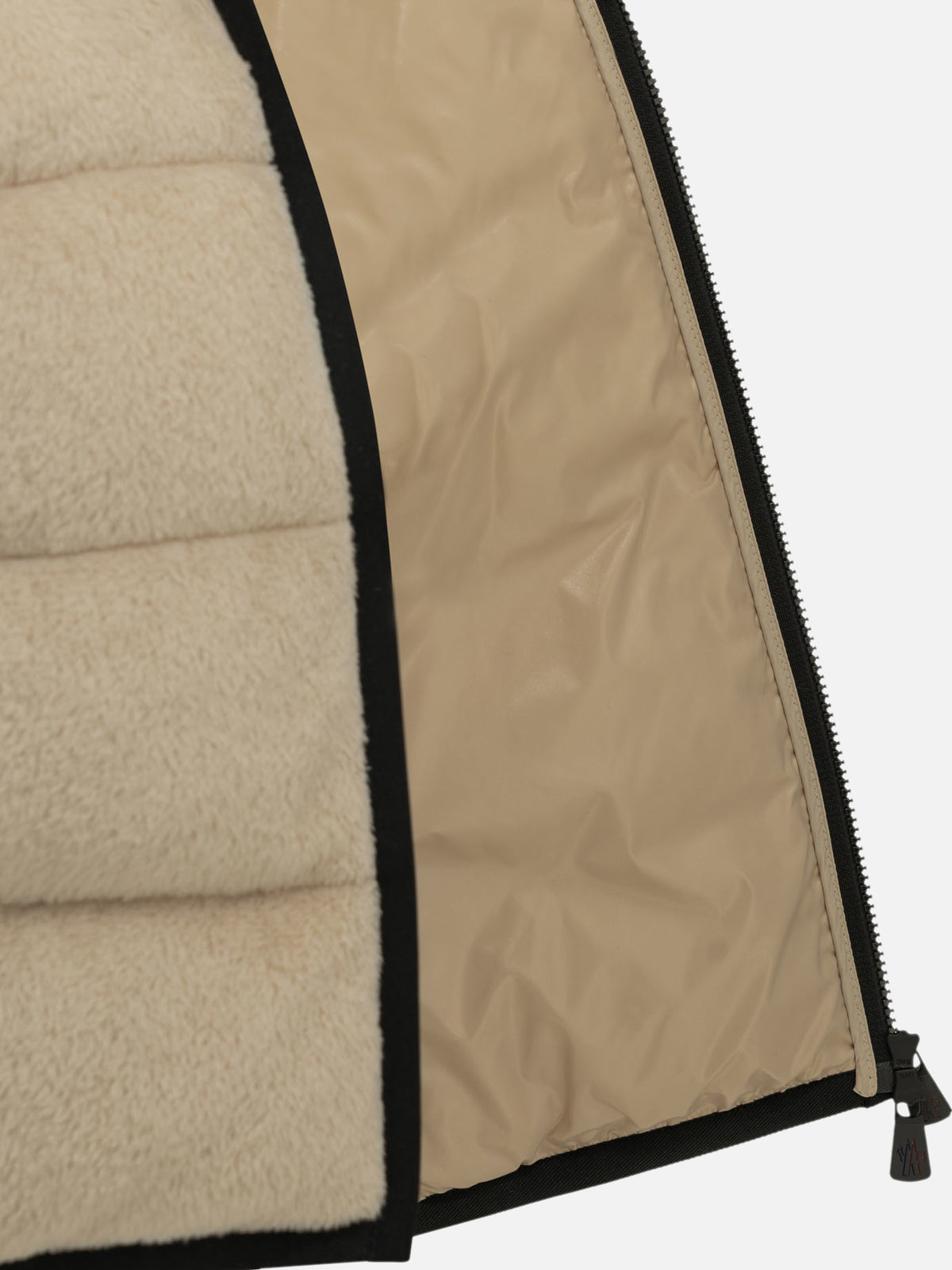 Moncler Grenoble Padded Fleece Jacket Beige