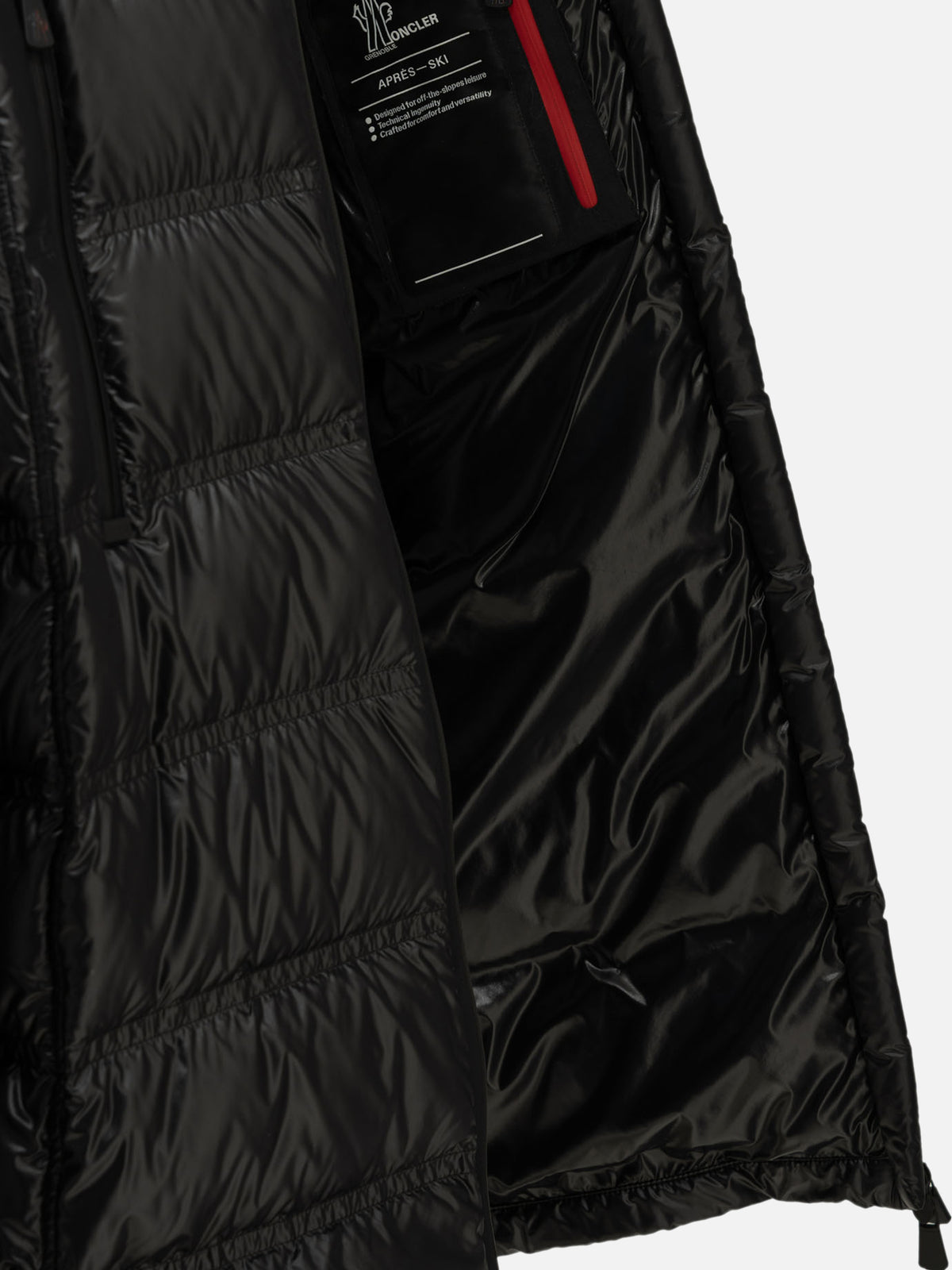 Moncler Grenoble "Rochelairs" Long Down Jacket Black