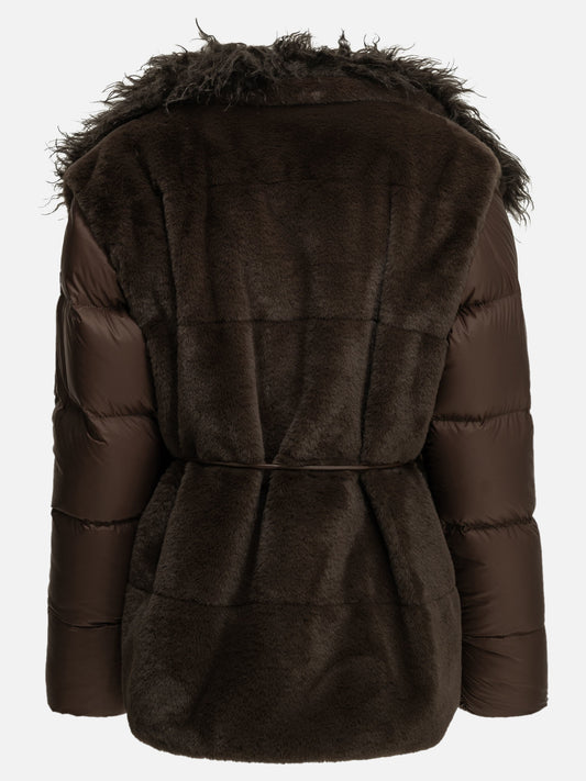 Moncler "Immersif" Short Down Jacket Brown