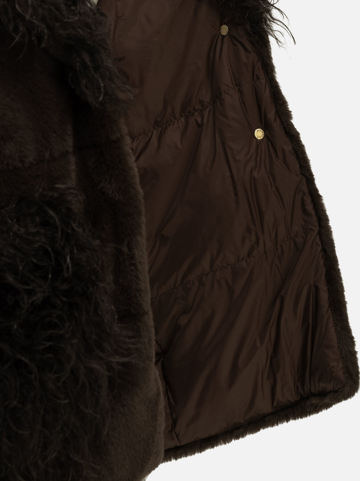 Moncler "Immersif" Short Down Jacket Brown