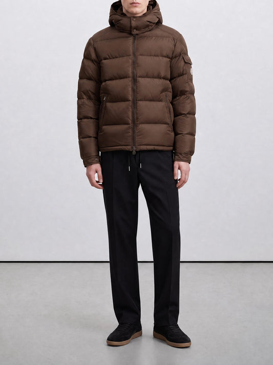 Down jackets Logo Brown - Moncler Men | PLP | VIETTI Online Store | 2
