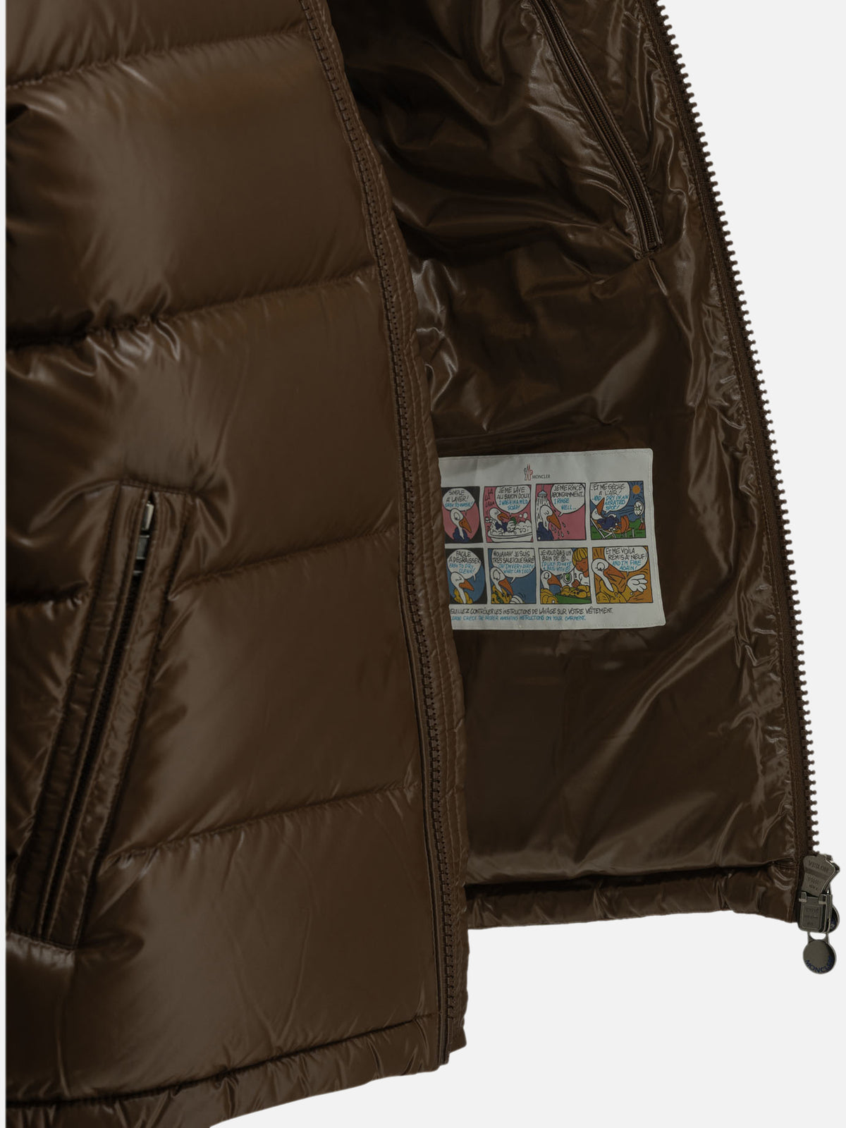 Moncler "Maya" Short Down Jacket Brown