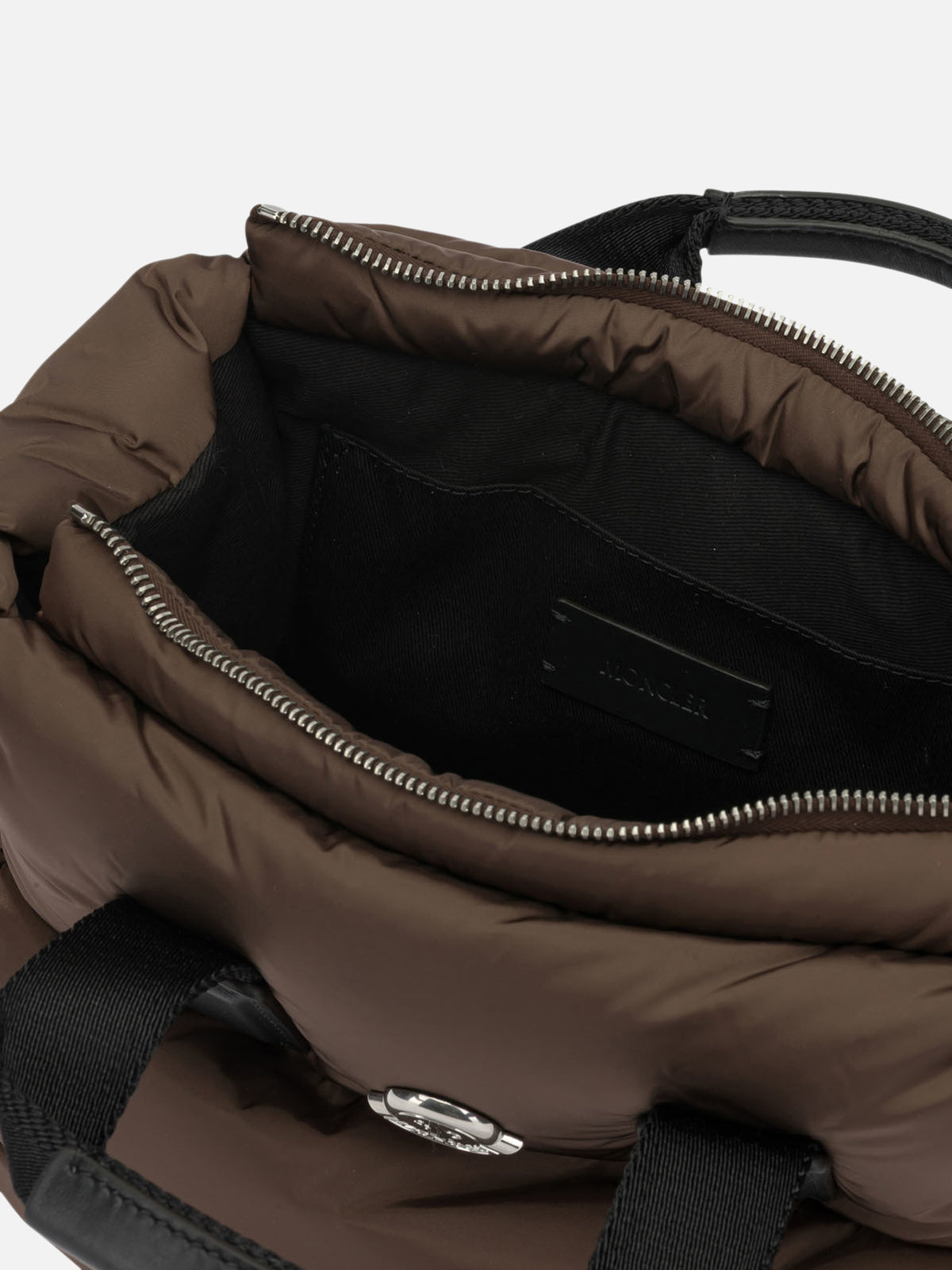 Moncler "Caradoc" Small Handbag Brown