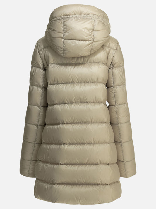 Down coats Logo Grey - Moncler Women | PLP | VIETTI Online Store | 2