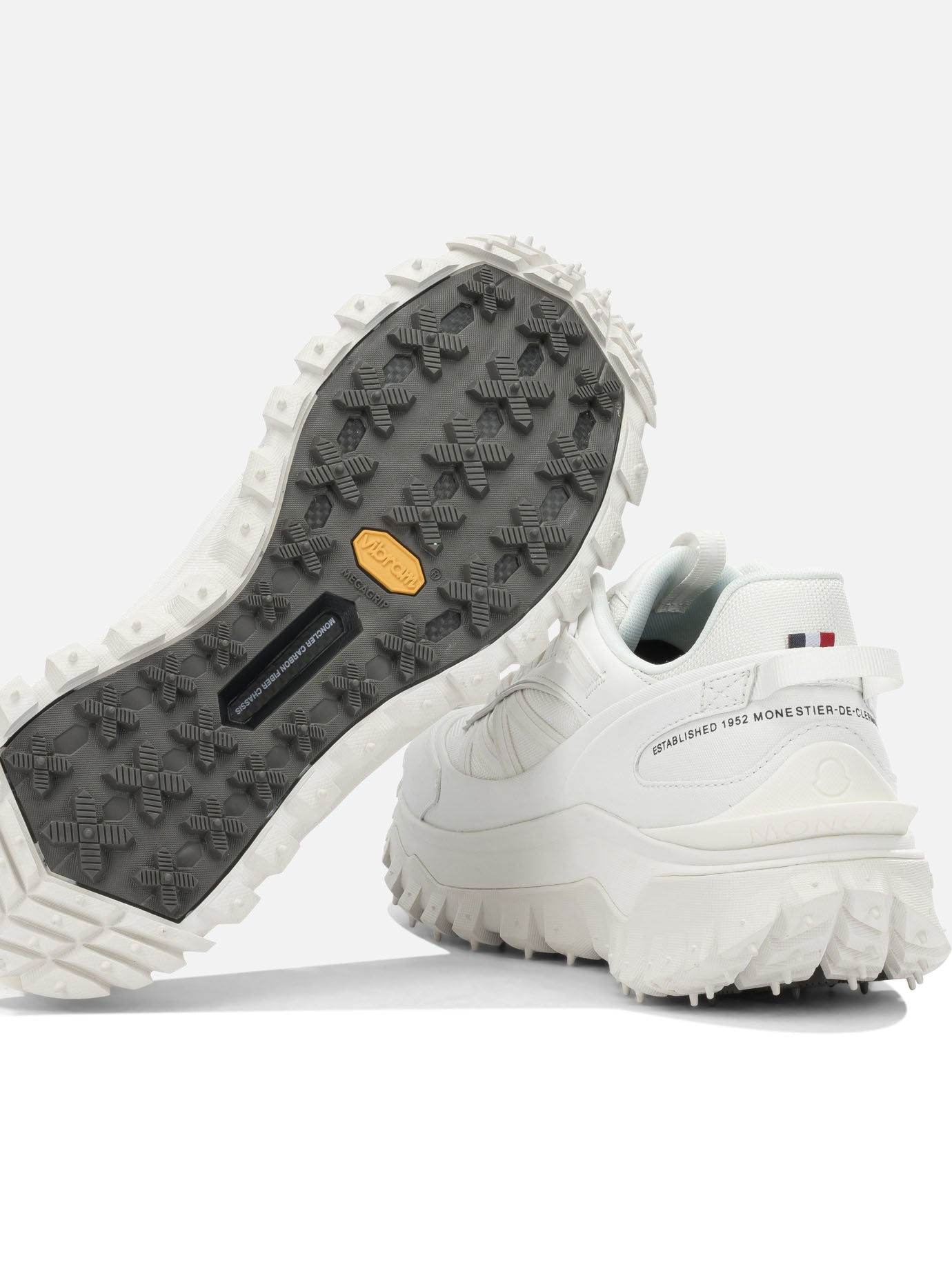 Low top sneakers 60% nylon 40% leather - 100% rubber White - Moncler Men | PDP | VIETTI Online Store | Zoom-Modal_5