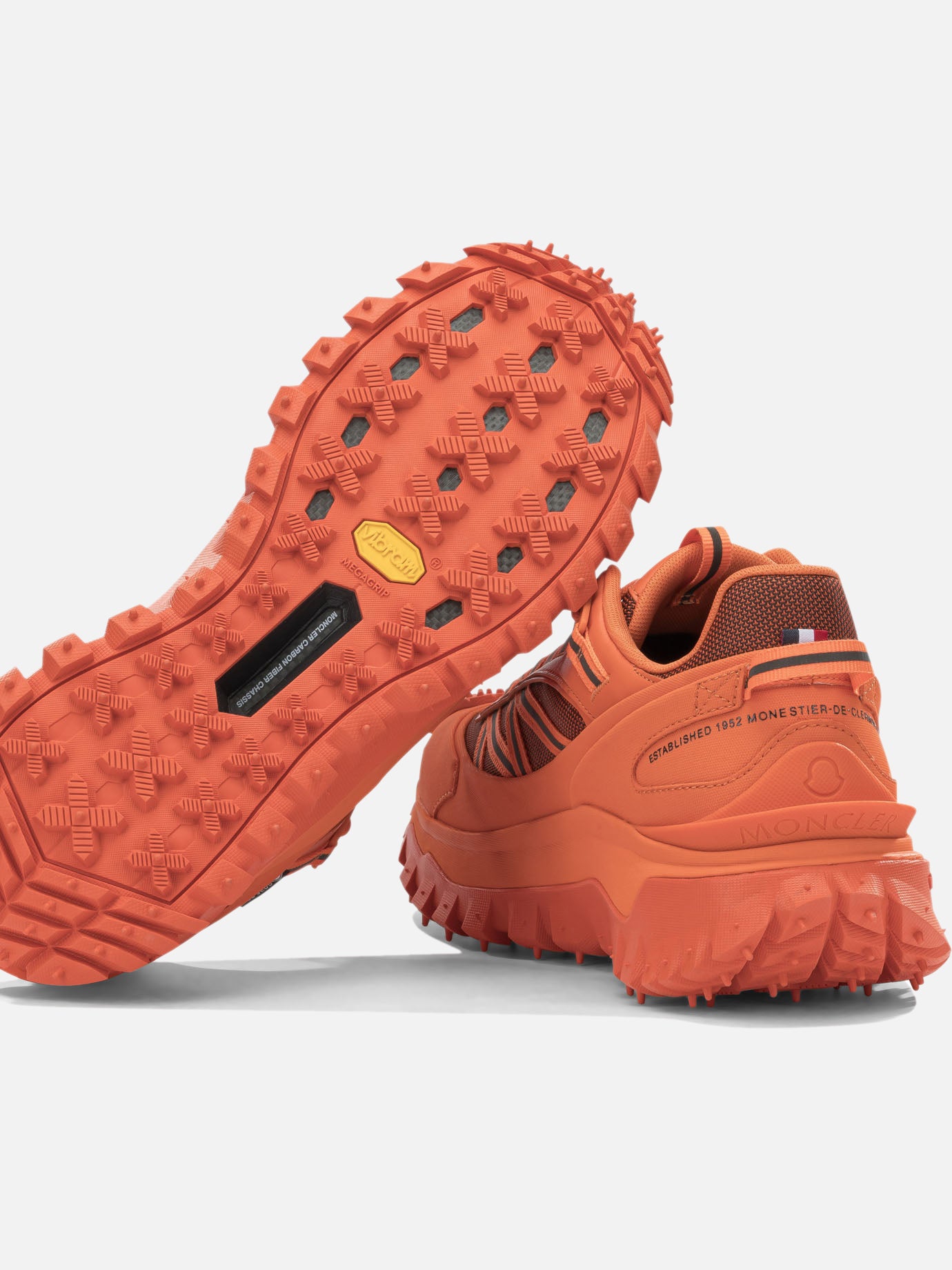 Low top sneakers 60% nylon 40% leather - 100% rubber Orange - Moncler Men | PDP | VIETTI Online Store | Zoom-Modal_5