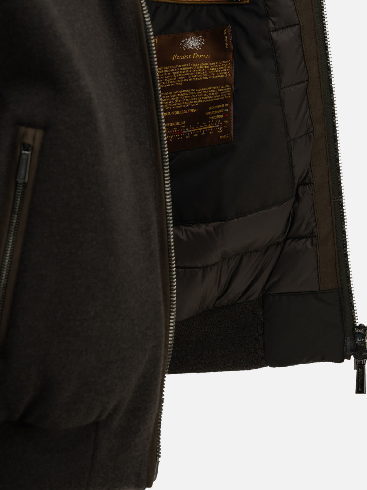 Moorer "Bellati-LS9" Bomber Jacket Brown