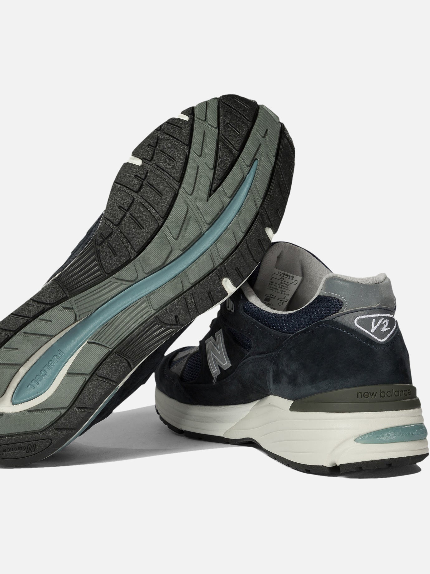 Low top sneakers 34% pig leather 33%synthetic 33% mesh - 100% rubber Blue - New Balance Men | PDP | VIETTI Online Store | Zoom-Modal_5