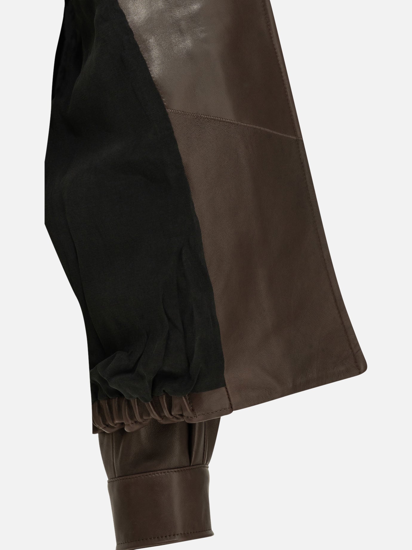Leather jackets Solid colour Brown - Nour Hammour Women | PDP | VIETTI Online Store | Zoom-Modal_6
