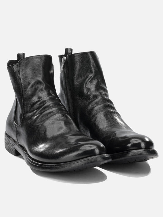 Stivaletti con zip 100% leather - 100% leather Nero - Officine Creative Uomo | PLP | VIETTI Online Store | 2