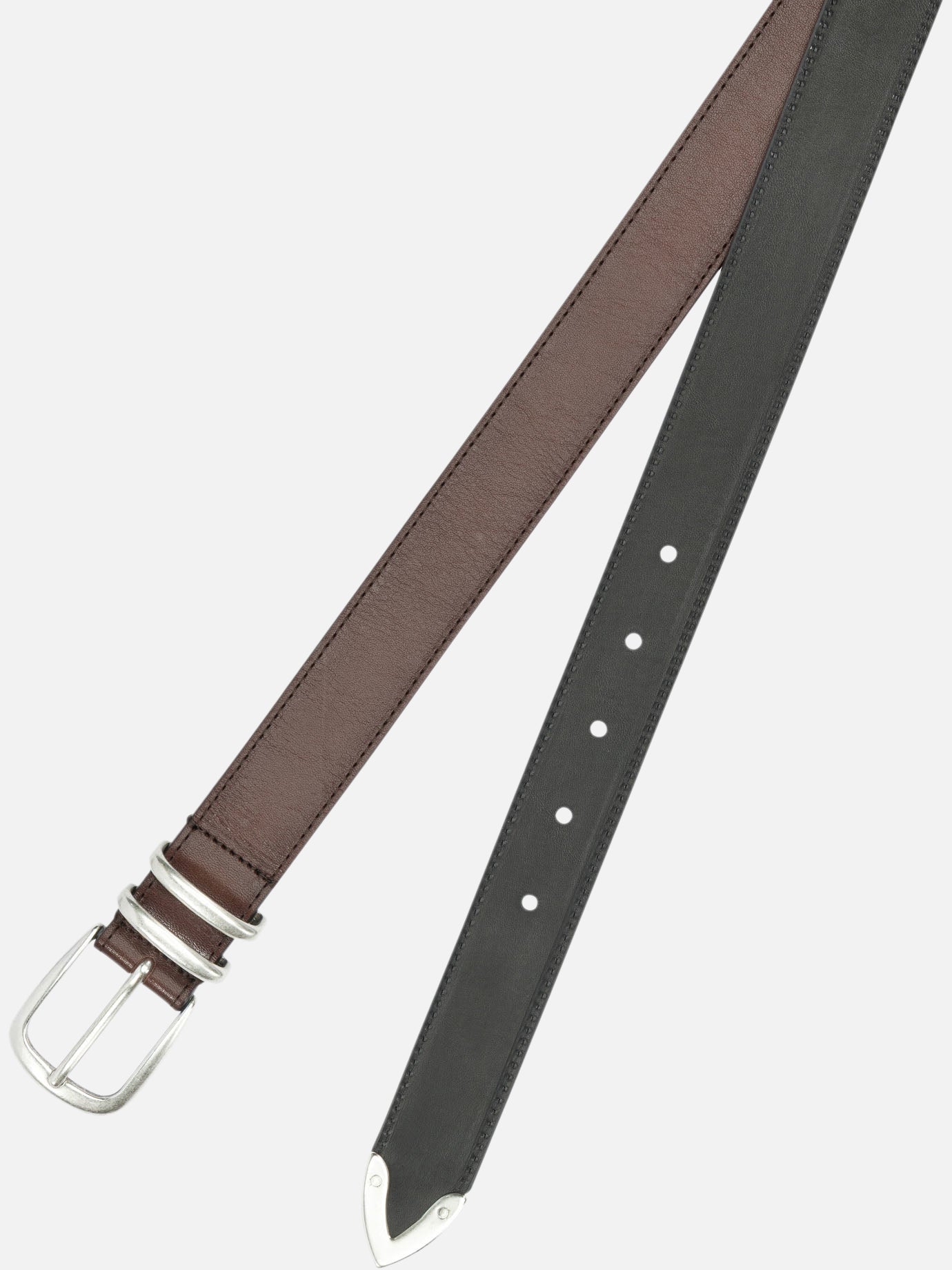 Cinture in pelle 100% leather Marrone - Officine Creative Uomo | PDP | VIETTI Online Store | Zoom-Modal_2