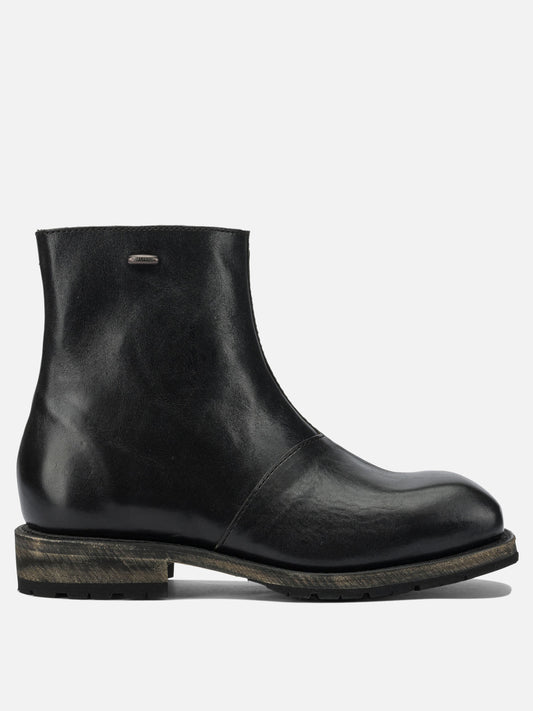 Our Legacy "Engine" zipped ankle boots Black