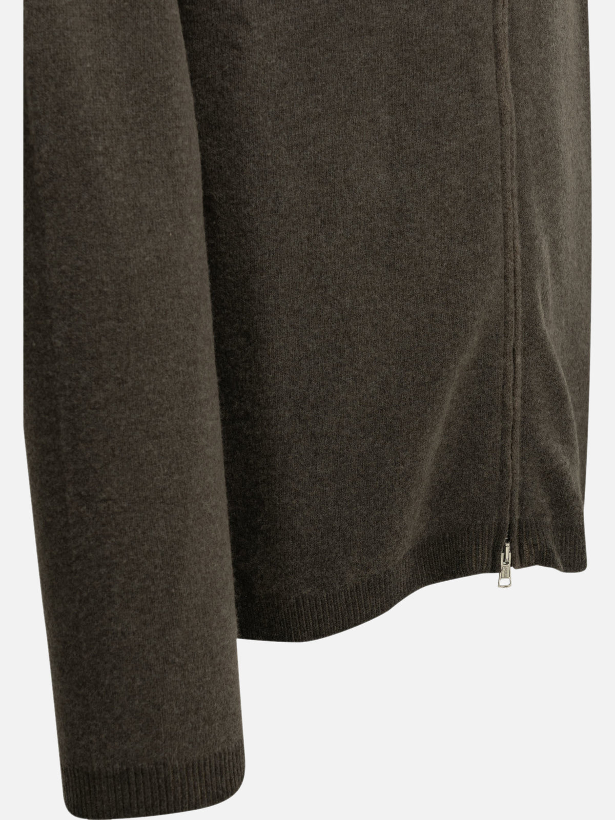 Our Legacy "Line" Zip-Up Sweater Brown