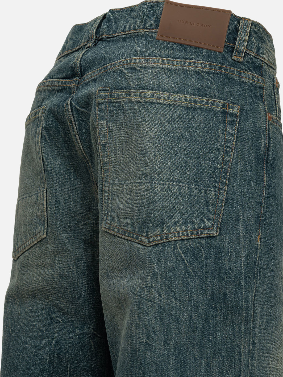 Our Legacy "Third Cut" Straight-Leg Jeans Blue