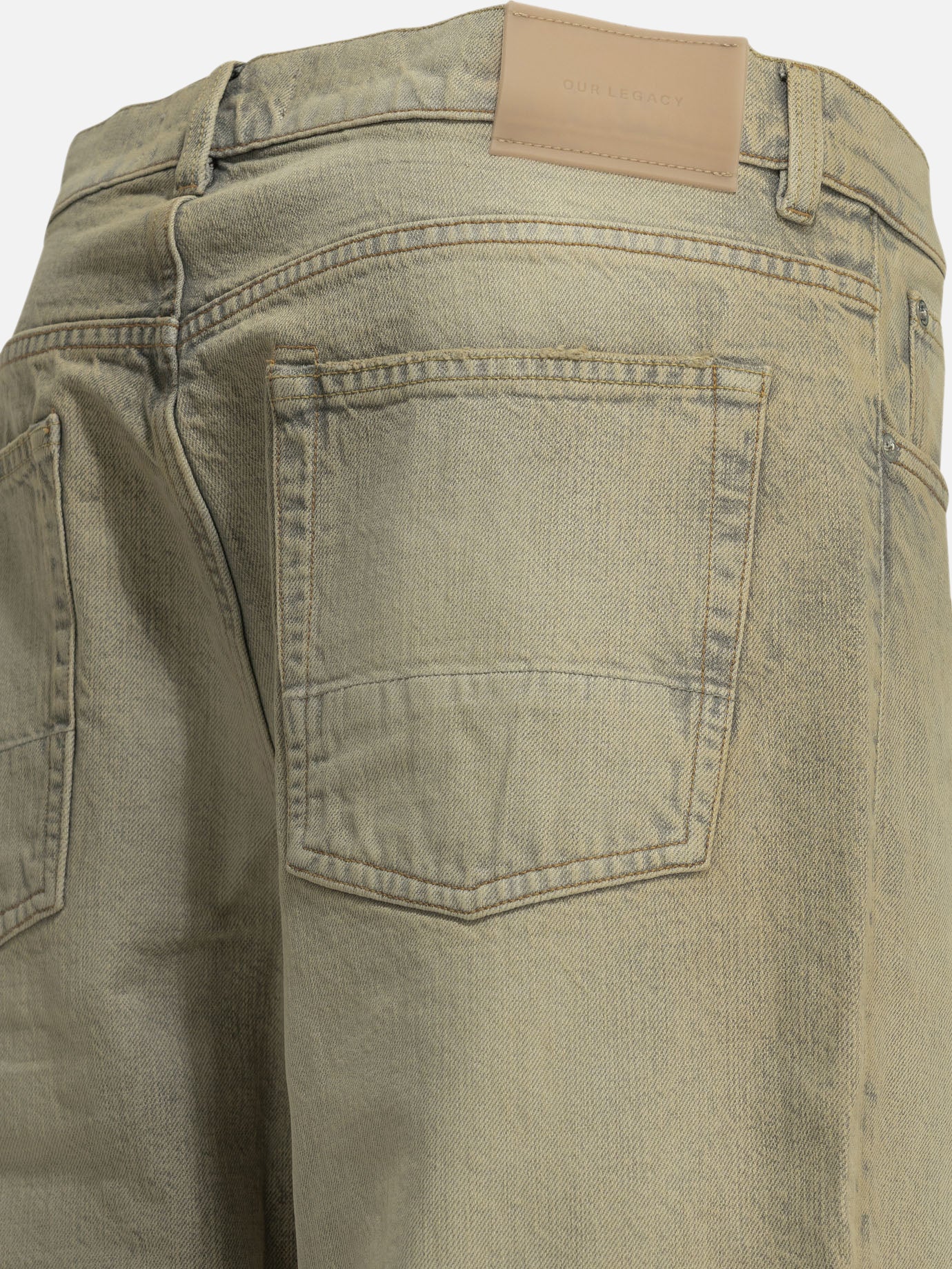 Straight-leg jeans Solid colour Beige - Our Legacy Men | PDP | VIETTI Online Store | Zoom-Modal_6
