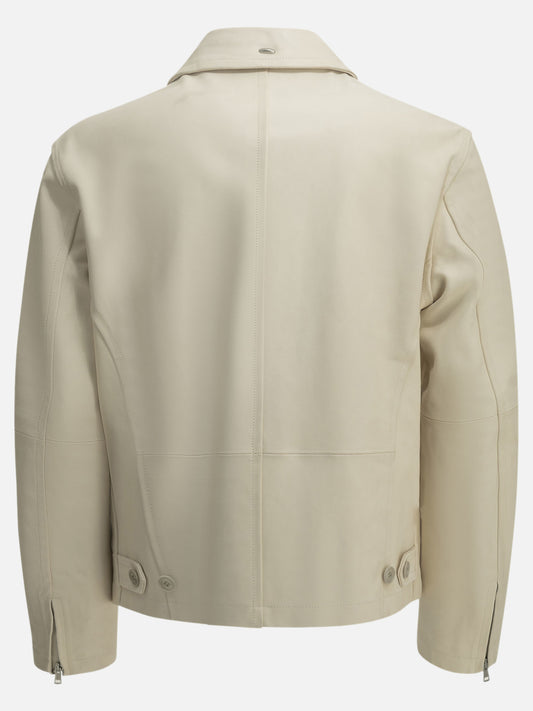 Our Legacy "Rework" Leather Jacket White