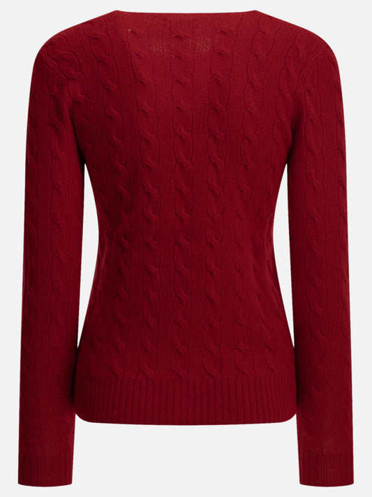 Polo Ralph Lauren Crew-neck sweater with logo Red