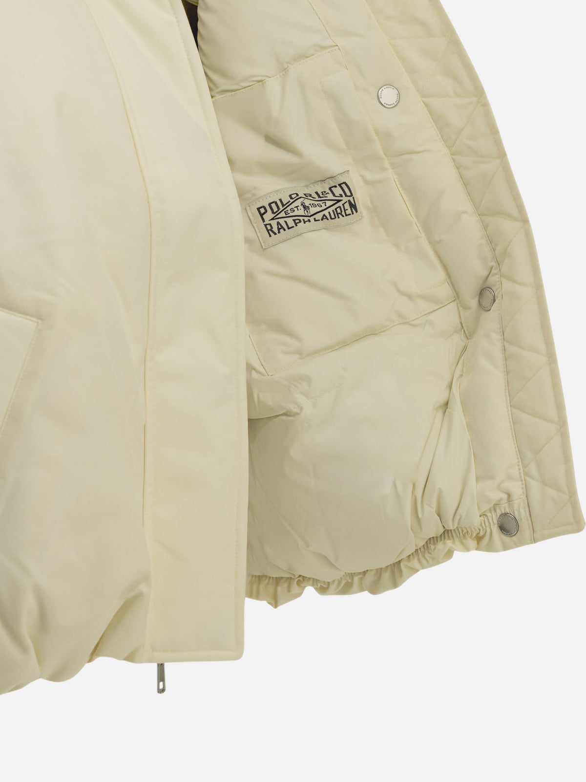 Polo Ralph Lauren Short down jacket with logo White