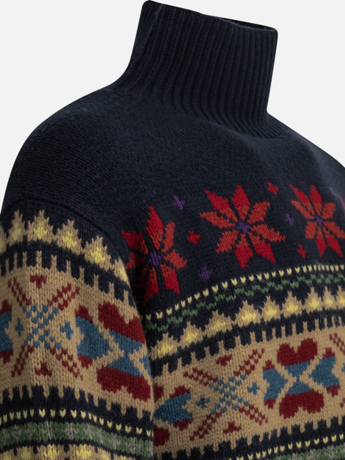 Turtleneck sweaters Textured knit Blue - Polo Ralph Lauren Women | PDP | VIETTI Online Store | Zoom-Modal_4