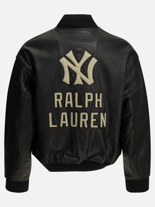 Polo Ralph Lauren "Yankees" Leather Jacket Black