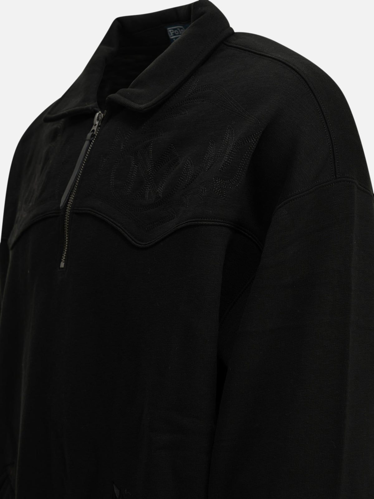 Polo Ralph Lauren "MLB" Polo-Collar Sweatshirt Black