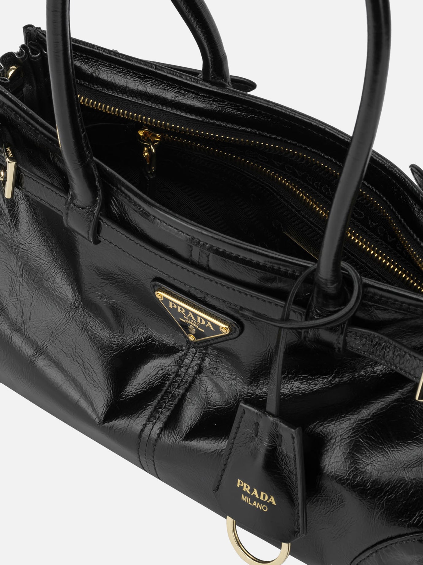 Medium bags 100% calf leather Black - Prada Women | PDP | VIETTI Online Store | Zoom-Modal_5