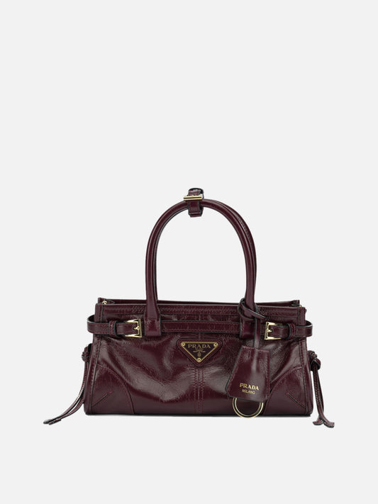 Prada "Bonnie" Small Handbag Bordeaux