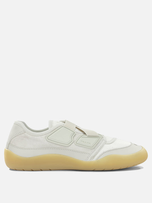 Prada "Speedrock" Low-Top Sneakers White