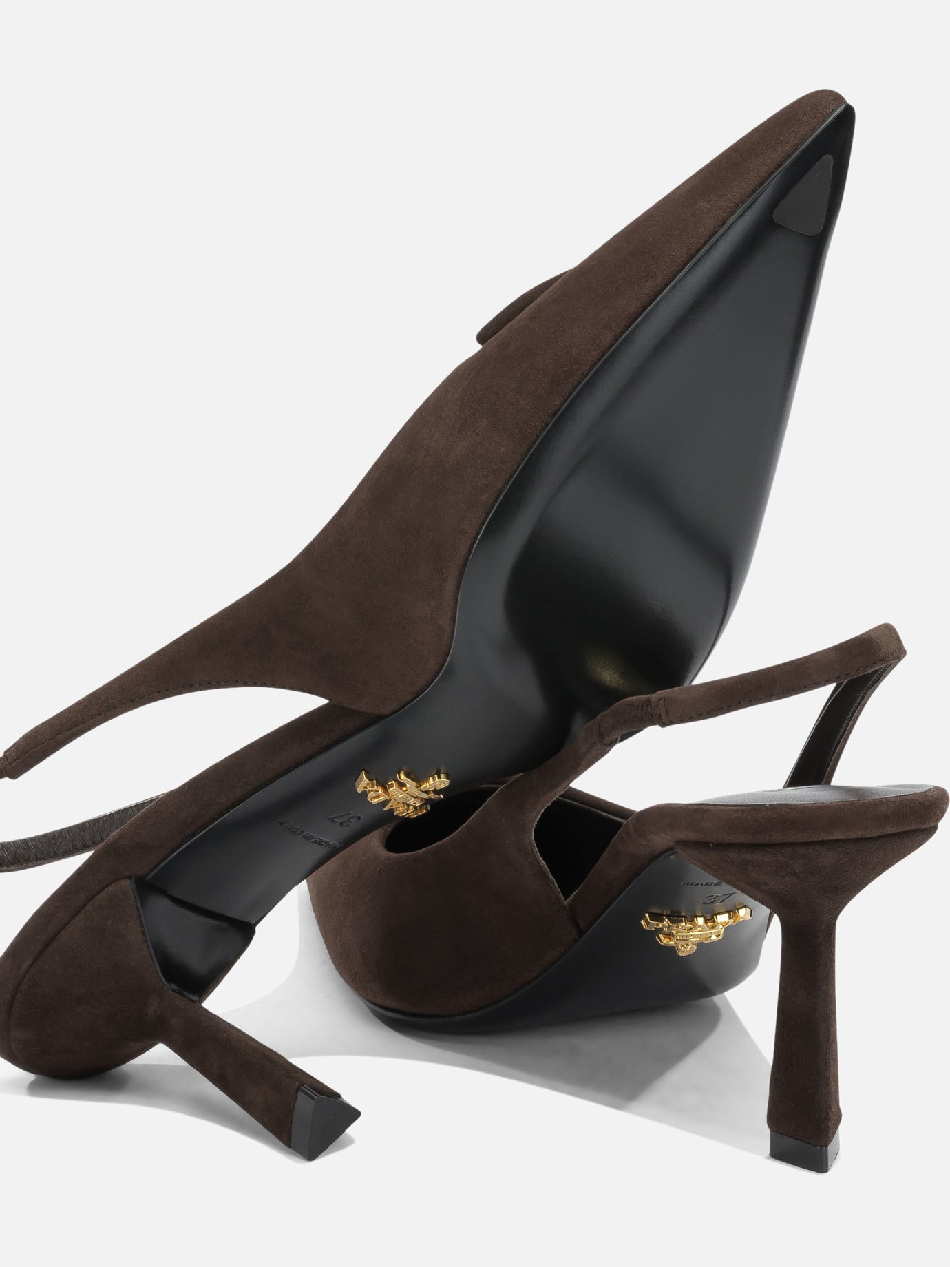 Slingback 100% calf leather - 100% leather Marrone - Prada Donna | PDP | VIETTI Online Store | Zoom-Modal_5