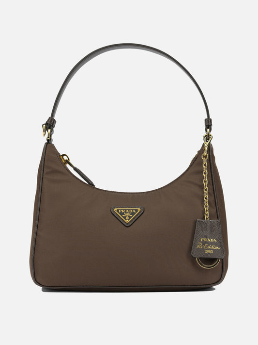 Prada "Re-Edition 2005" Small Shoulder Bag Brown
