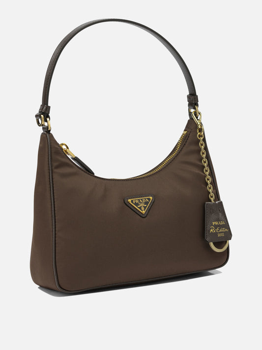 Small bags 100% recycled polyamide Brown - Prada Women | PDP | VIETTI Online Store | 2