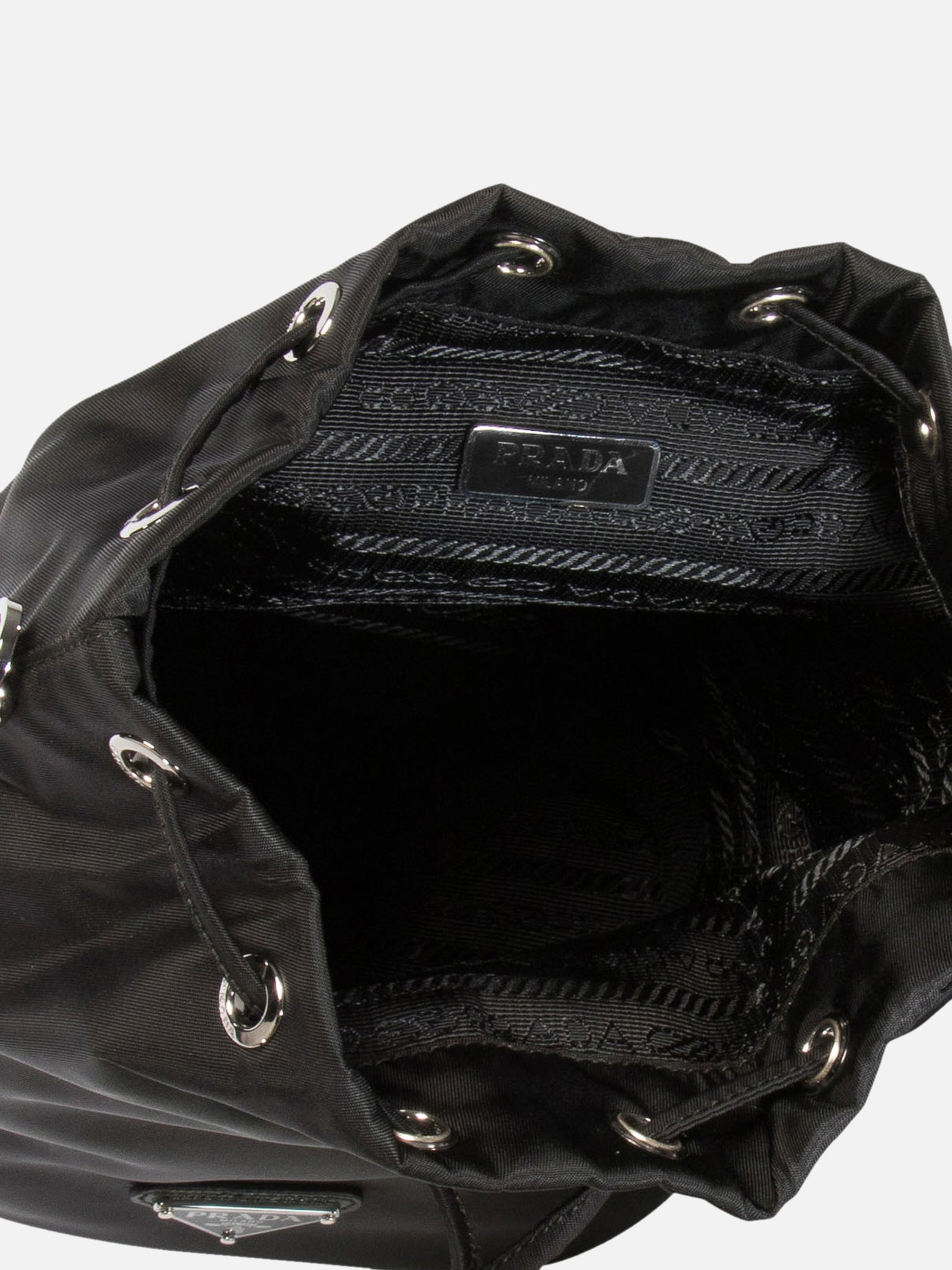 Pouch 100% recycled polyamide - 100% viscose Black - Prada Women | PDP | VIETTI Online Store | Zoom-Modal_5