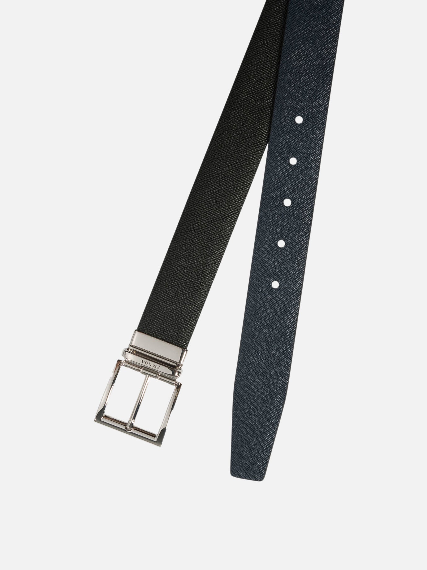 Cinture in pelle 100% lamb leather Nero - Prada Uomo | PDP | VIETTI Online Store | Zoom-Modal_3