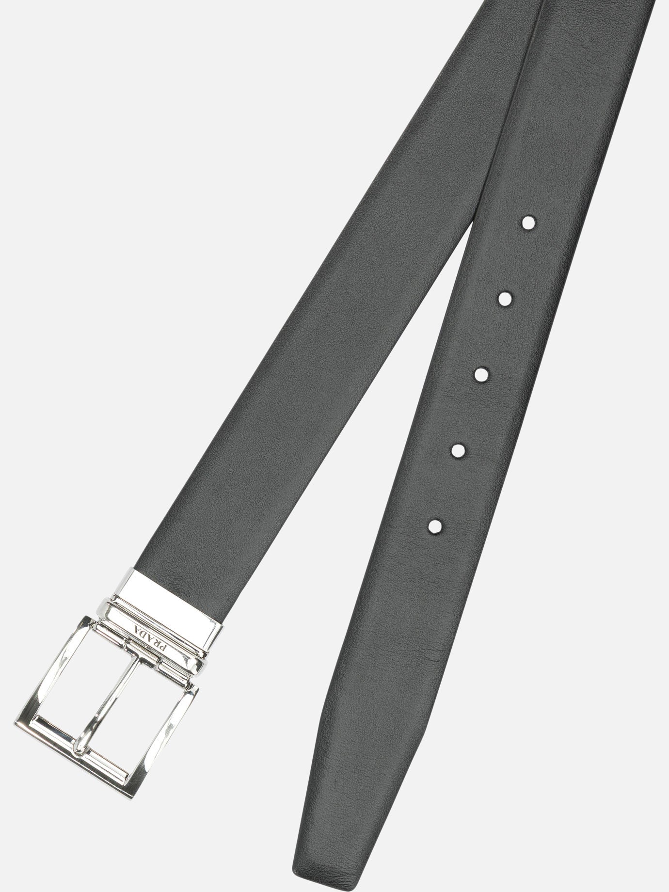 Cinture in pelle 100% calf leather Nero - Prada Uomo | PDP | VIETTI Online Store | Zoom-Modal_2