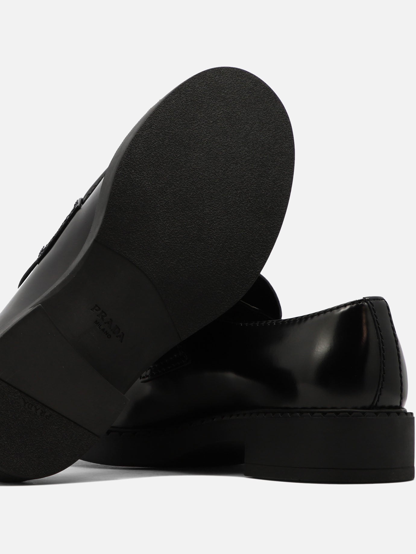 Loafers 100% calf leather - 100% calf leather Black - Prada Men | PDP | VIETTI Online Store | Zoom-Modal_5