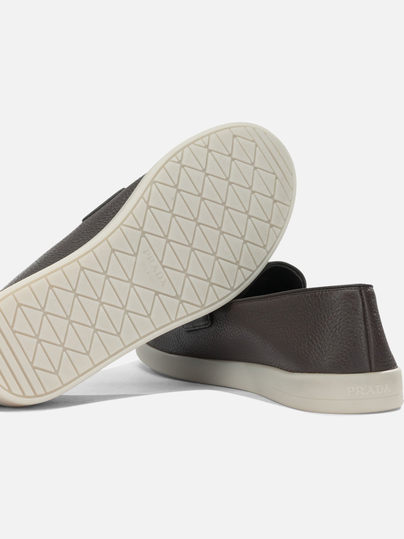 Loafers 100% calf leather - 100% rubber Brown - Prada Men | PDP | VIETTI Online Store | Zoom-Modal_5