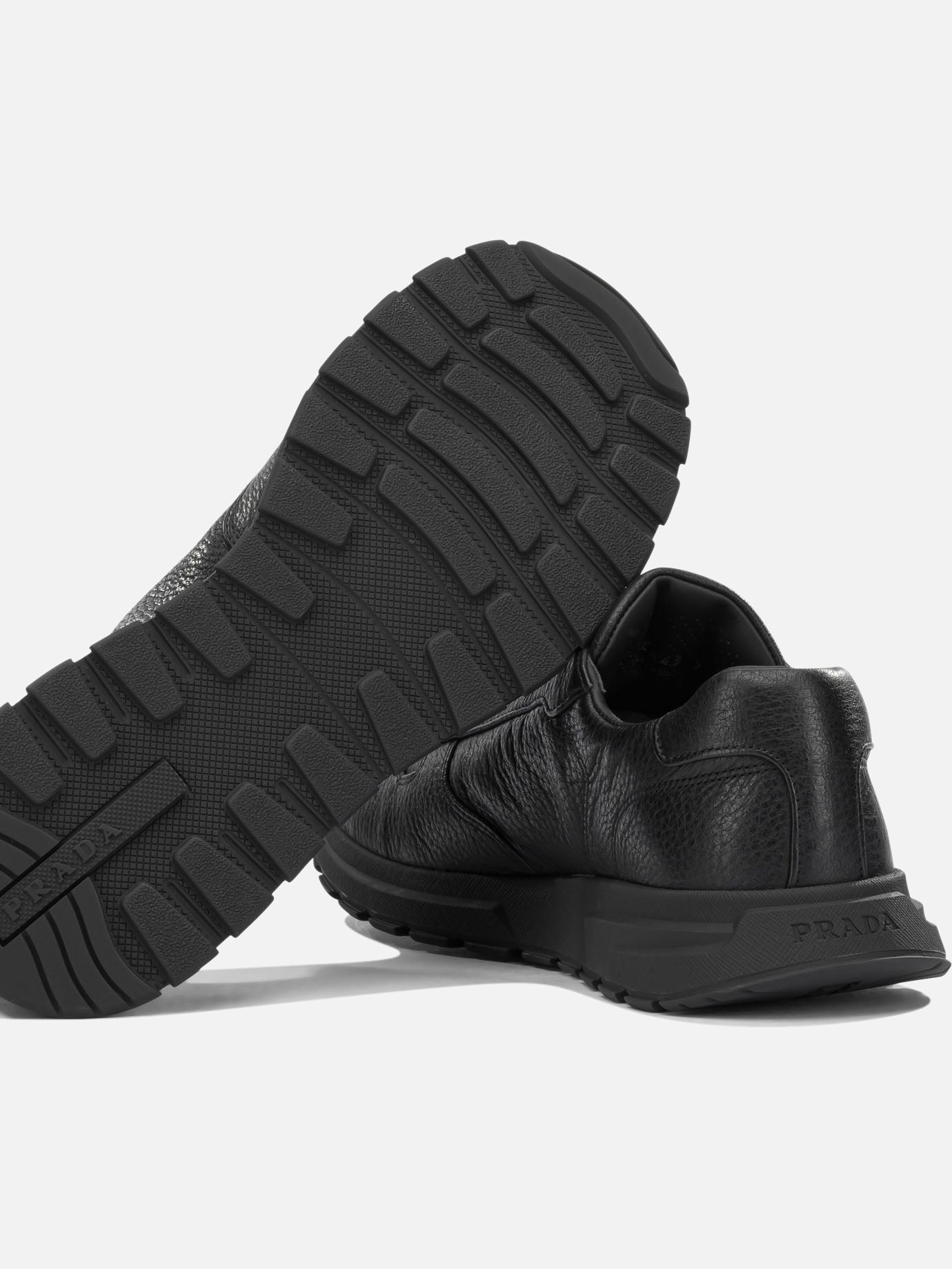 Sneaker basse 100% deer leather - 100% deer leather Nero - Prada Uomo | PDP | VIETTI Online Store | Zoom-Modal_5