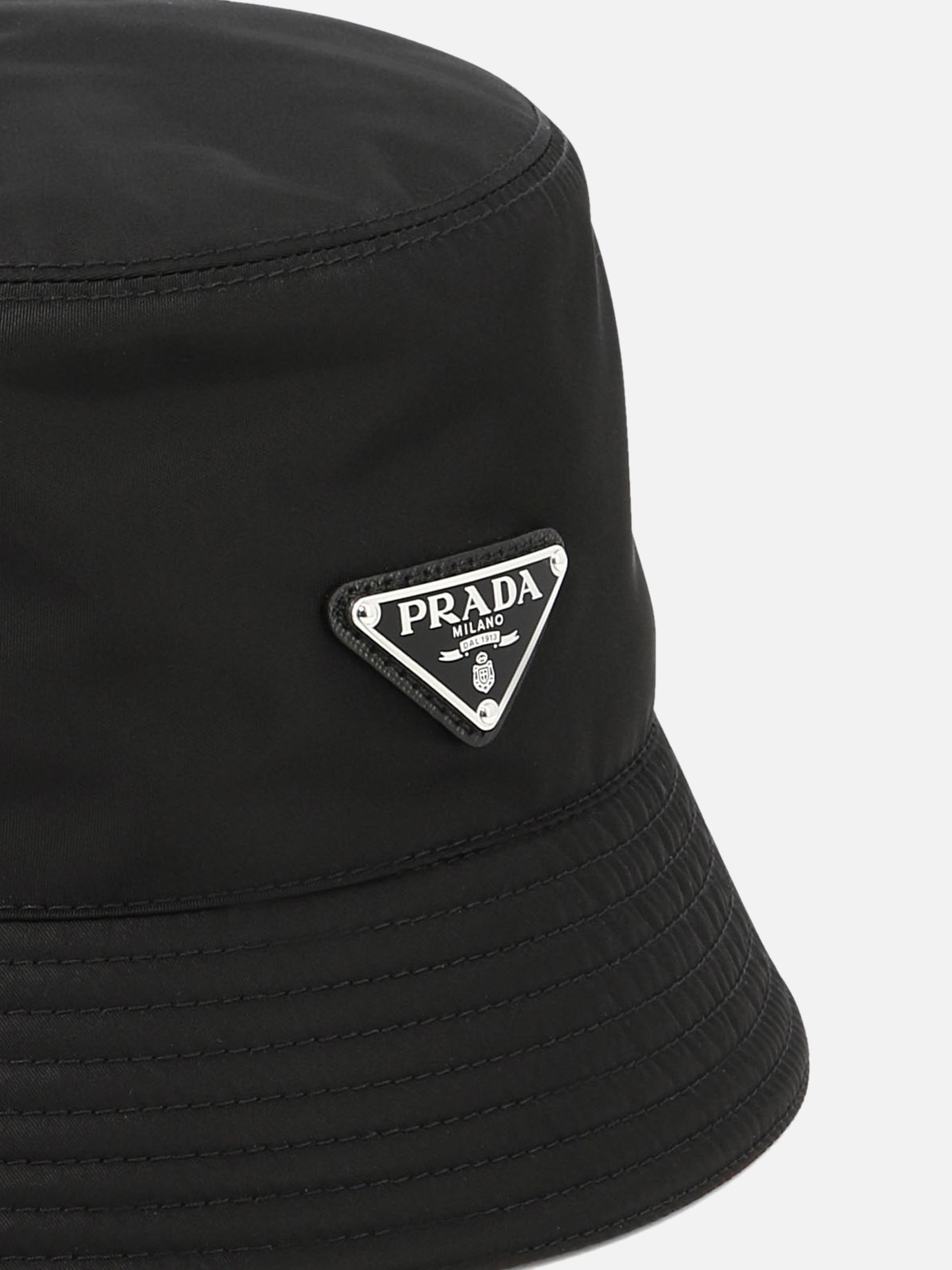 Cappelli bucket 100% recycled polyamide - Lining: 100% cotton Nero - Prada Uomo | PDP | VIETTI Online Store | Zoom-Modal_4