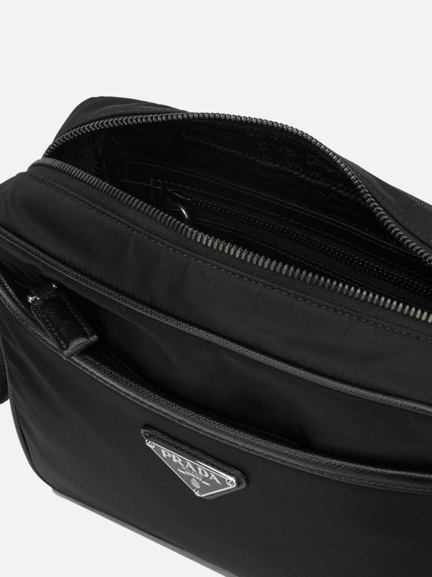 Small bags 100% recycled polyamide - 100% leather Black - Prada Men | PDP | VIETTI Online Store | Zoom-Modal_5