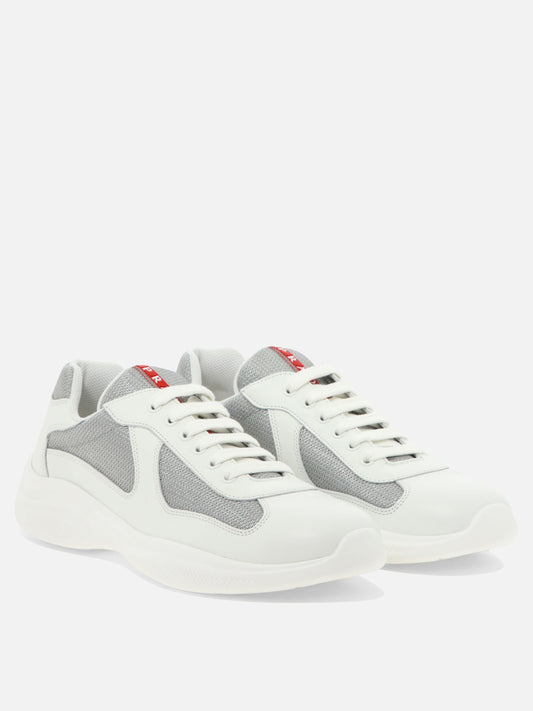 Low top sneakers 100% polyamide - 100% calf leather White - Prada Men | PLP | VIETTI Online Store | 2