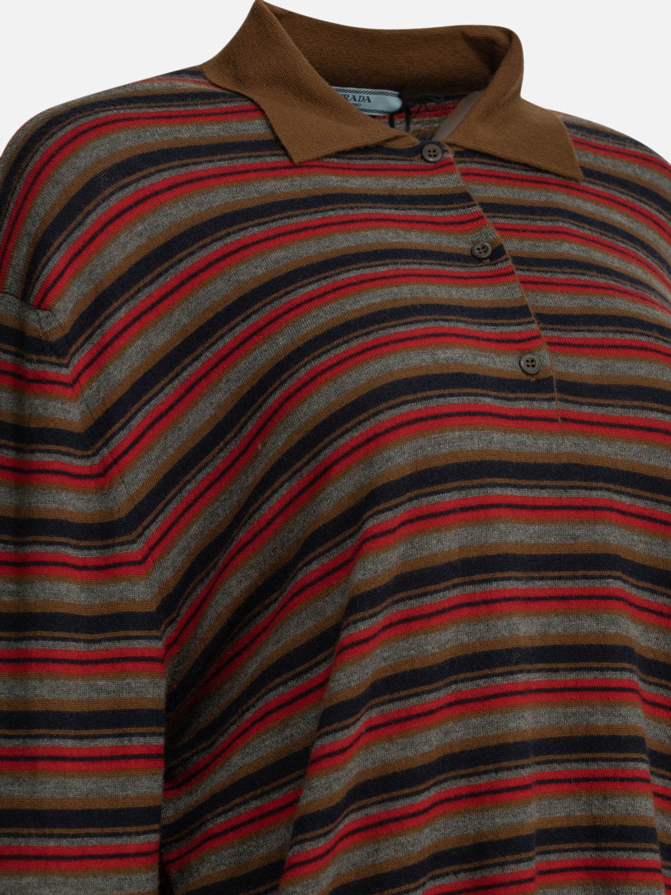 Polo sweater Striped Red - Prada Women | PDP | VIETTI Online Store | Zoom-Modal_4