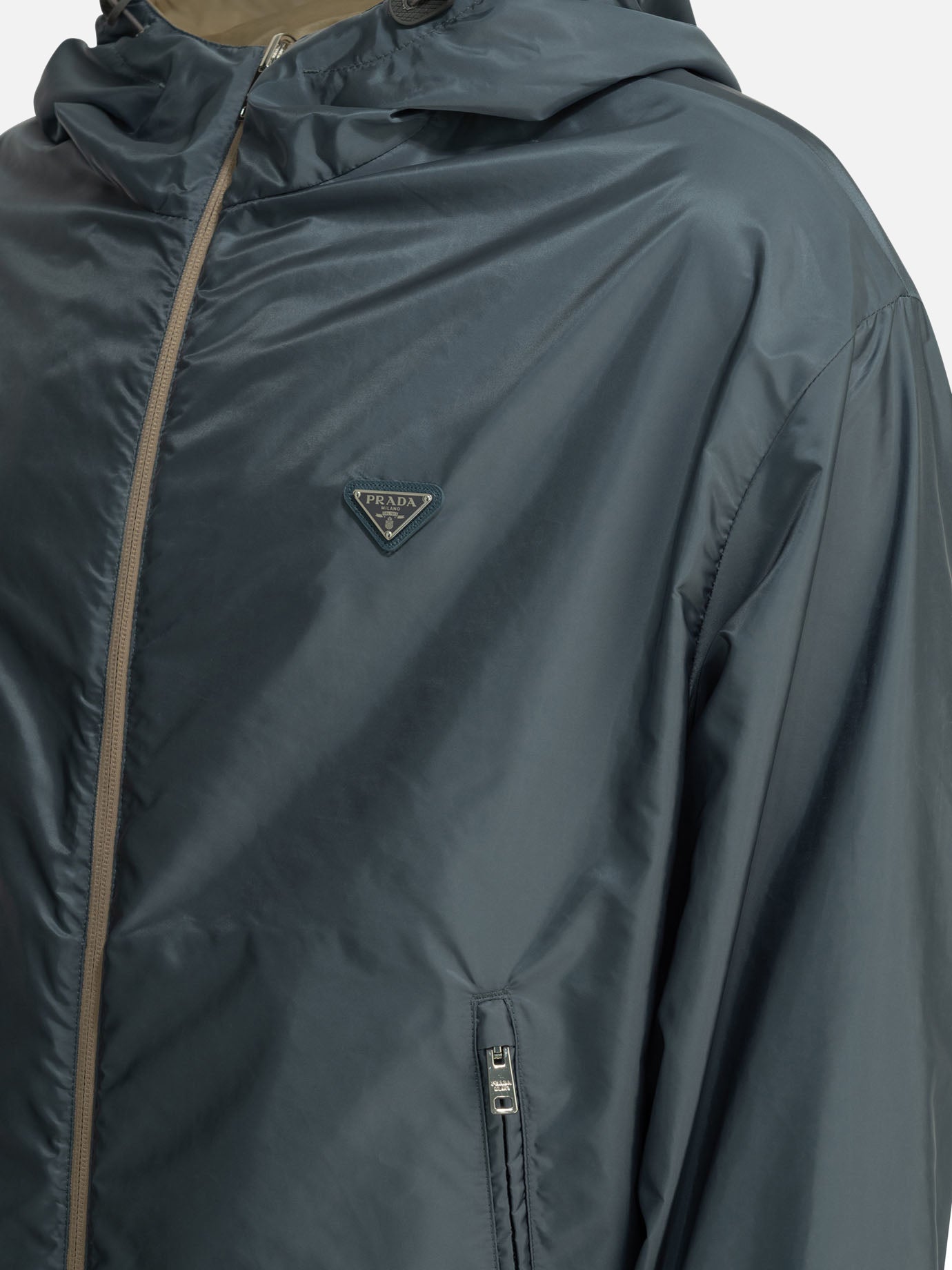 Giacche a vento Tinta unita Beige - Prada Uomo | PDP | VIETTI Online Store | Zoom-Modal_6