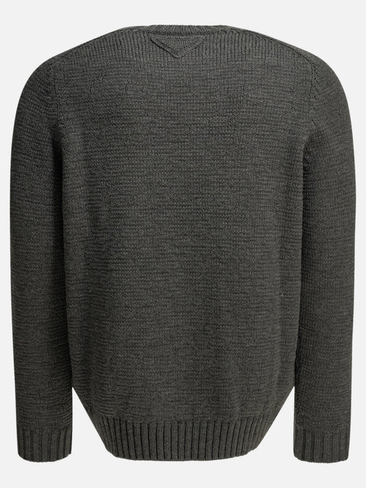 Maglioni girocollo Solid colour Grigio - Prada Uomo | PDP | VIETTI Online Store | 2