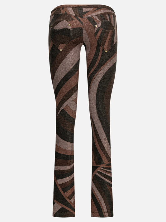 Pucci "Iride" Casual Pants Bordeaux