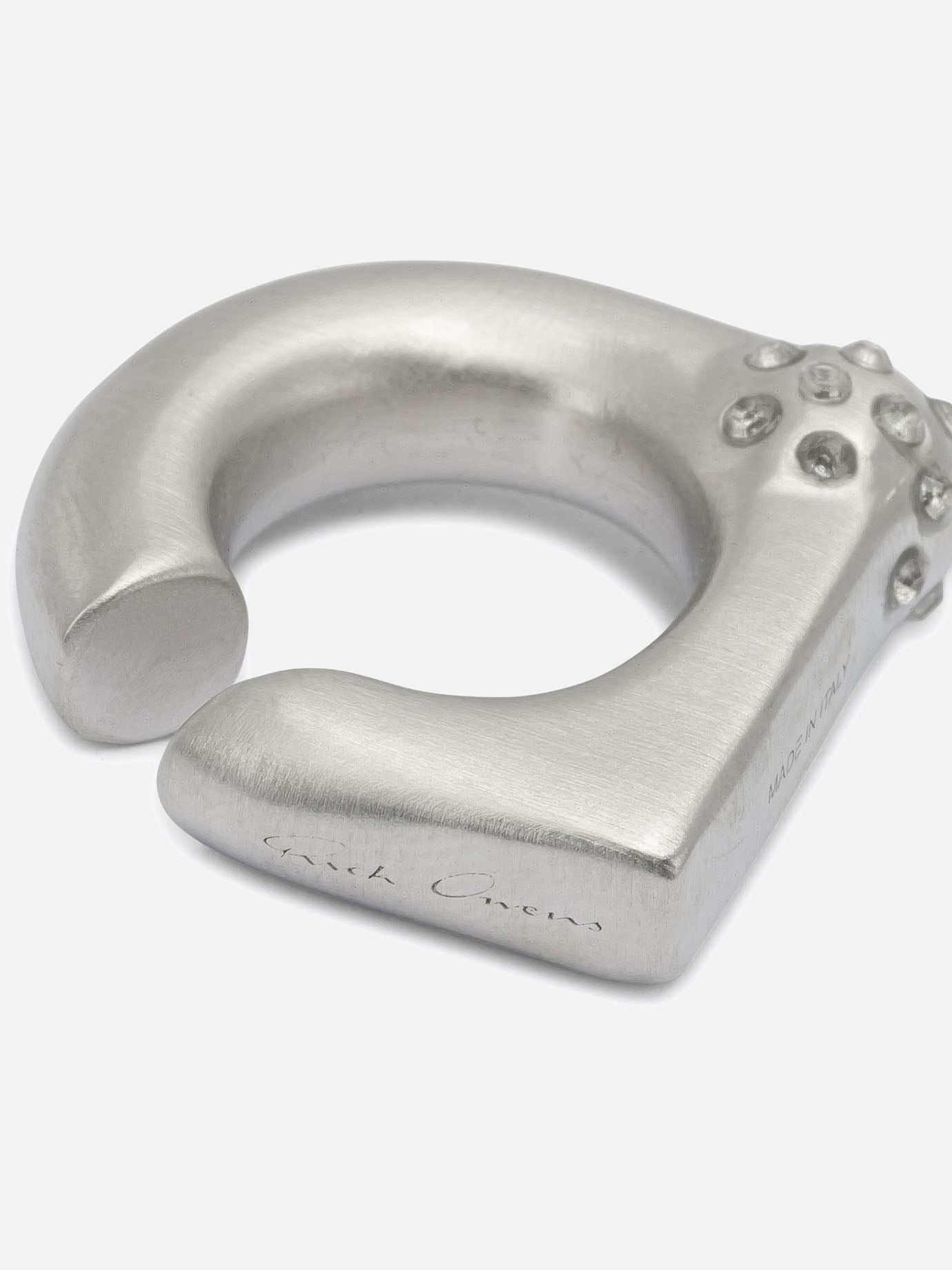 Earrings 100% brass - Other fabric: 100% glass Silver - Rick Owens Women | PDP | VIETTI Online Store | Zoom-Modal_2
