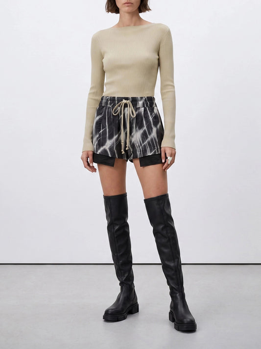 Drawstring shorts Graphics Black - Rick Owens Women | PLP | VIETTI Online Store | 2