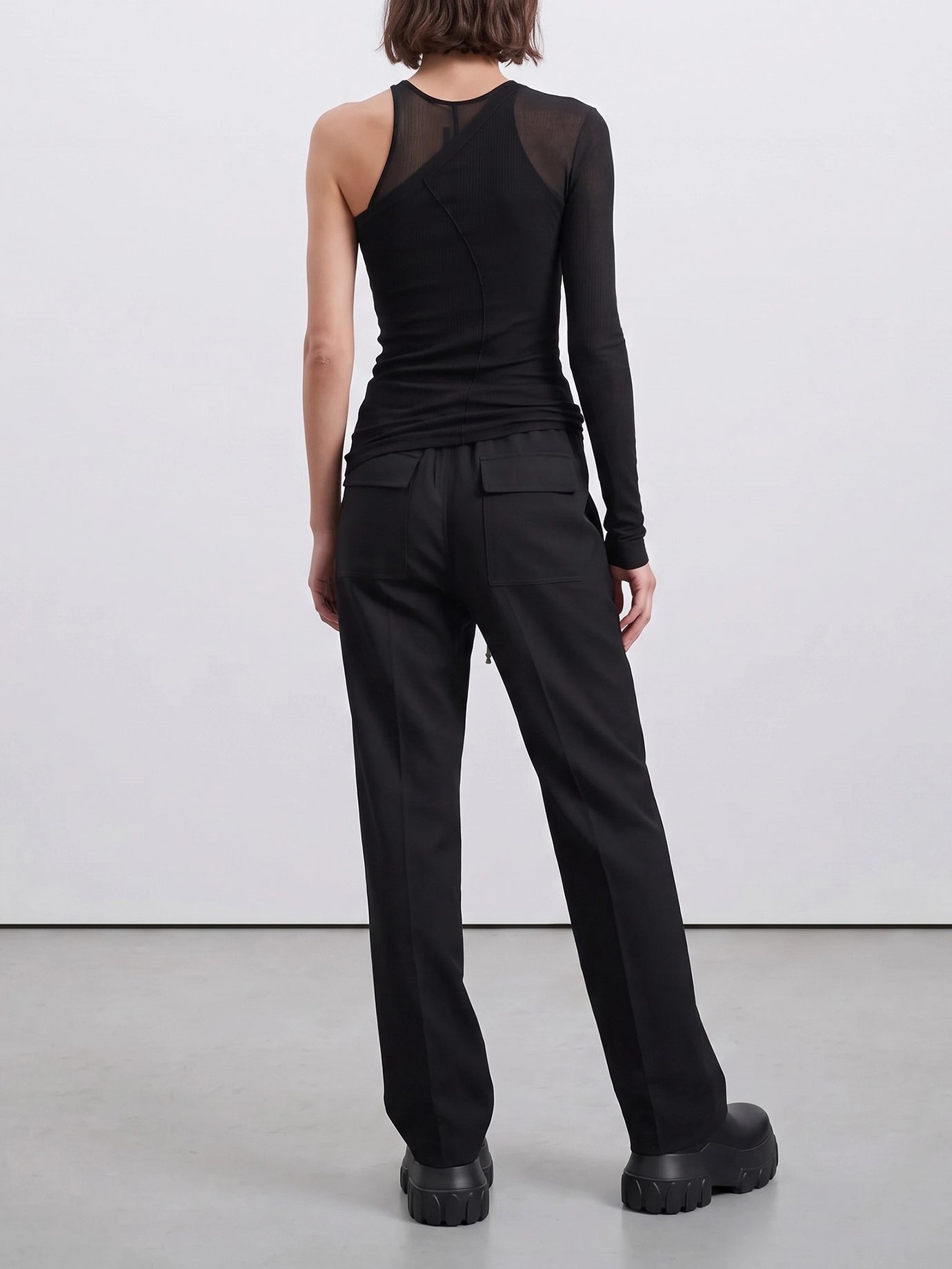 Cargo & parachute trousers Solid colour Black - Rick Owens Women | PDP | VIETTI Online Store | Zoom-Modal_6